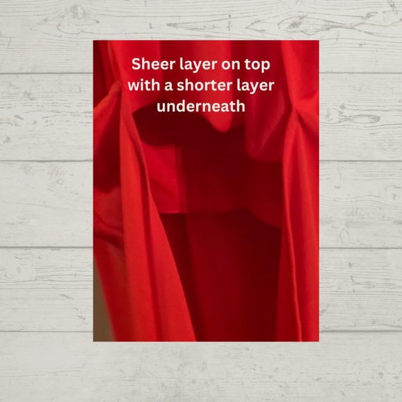 Chevron & Burnt Orange Dress - Picture 3 of 4